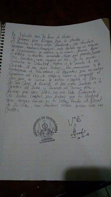 Firma del señor Obispo Francisco González González.